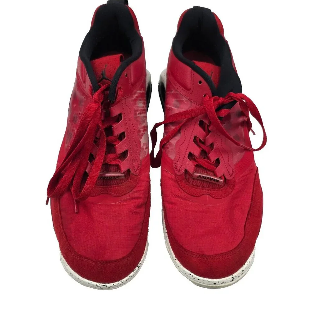 Jordan Jumpman Red Sneakers Size 11.5 Mens Athletic Shoes Basketball Old School‎